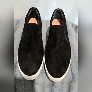 Caslon Black Suede Slip-On Shoes